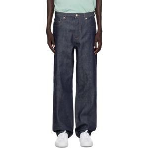 26 SS 아페쎄 남성 네이비 페어팩스 데님 진 252252M186014