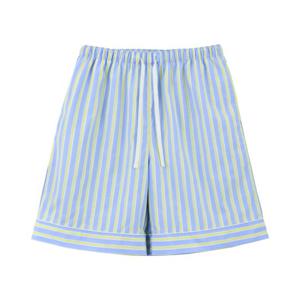 [예스]스트라이프 라이트블루 남반바지 YSMEB451