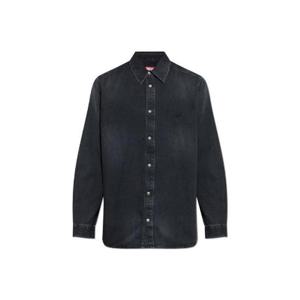 디젤 D 심플리 긴팔 데님 셔츠 A035340DBDC 02 TP948945078