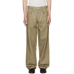 드리스반노튼 청바지 토프 패널 데님 진 252358M186009