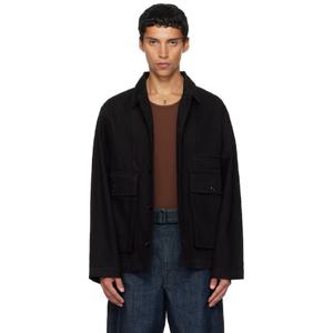 르메르 청자켓 블랙 박시 데님 재킷 252646M177002