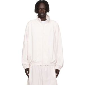 아크네 재킷 오프 화이트 로고 재킷 252129M180000