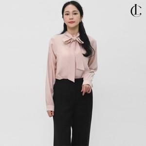 엘케이트 여자 타이블라우스 투웨이 셔링 하이넥 블라우스 LDRE001