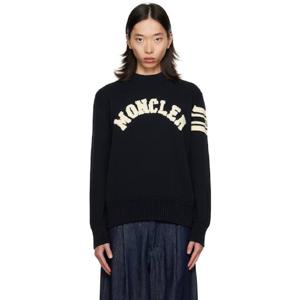 몽클레어 티셔츠 네이비 크루넥 스웨터 252111M201003