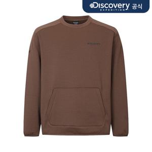 [디스커버리] 아웃도어 그리드 기모 맨투맨 (Brown) DXMT79056-LWS