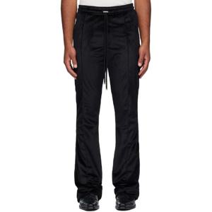 26 SS 아미리 남성 블랙 벨벳 플레어 트랙 스웨트팬츠 252886M190003