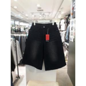 체이스컬트 세이브존03 블랙 버뮤다 와이드 데님팬츠C SWEERU2332