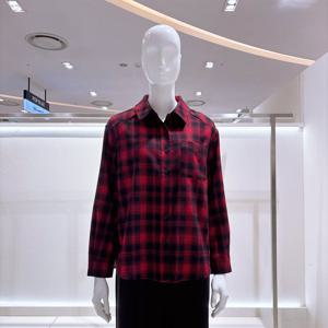 [비지트인뉴욕] 포켓 자수 포인트 체크셔츠 VBALS20