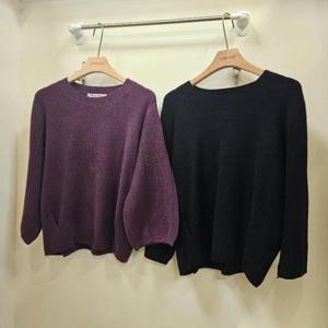 스테파니 HC07 핀턱 칠부소매 니트 A25SW5332