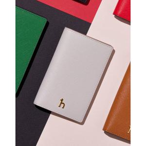 [헤지스/선물포장]아이보리 퍼피장식 소가죽 카드지갑HIHO5F133IV