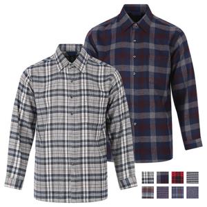 남자 겨울 체크패턴 기모 긴팔 셔츠 HS-SHW-1