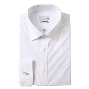 [듀퐁셔츠] 25 F W (SE5FM22LS921SWH) 화이트 기본무지 스판 긴소매 슬림핏 셔츠