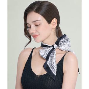 루이까또즈 실크 방도스카프 아테나 화이트 2BSM449WH