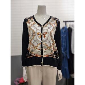 아날도바시니 세이브존02 V넥 배색 카디건 AY10CD61S