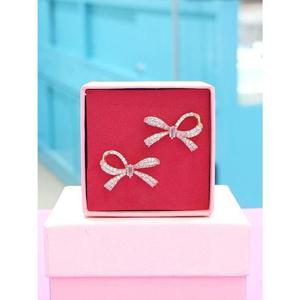 로뎀 세이브존05 Elegance 리본 은침 귀걸이02 RDF24030109