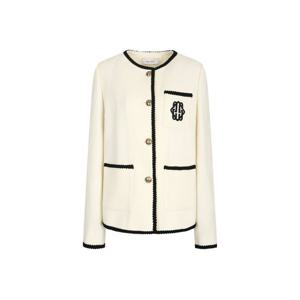 [제이제이 지고트]브레이드 디테일 라운드넥 재킷 GNBA0JK30