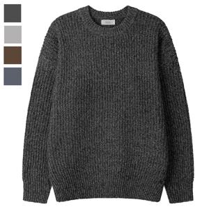 남자 베스타 보카시 라운드 긴팔 니트 SG-KN-Q082-차콜