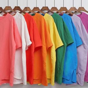 린넨 트임 빅사이즈미시옷 컬러 여성큰옷 306E370S 반