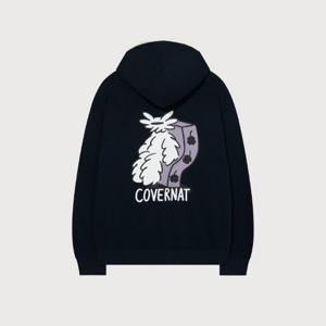 커버낫후드집업 CQK CO2503HZC1-NA [커버낫X하이다나] 플러피독 후드집업 Navy