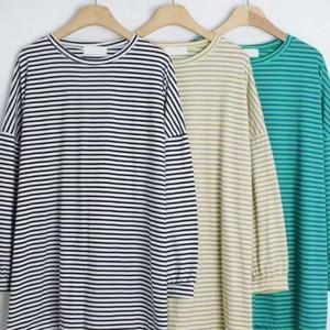 빅사이즈미시옷 배색 빅사이즈 305O291S 긴팔티 스트