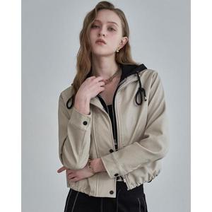 르니앤맥코이 세이브존05 후드 블록 페이크 레더 점퍼 MM04JP002