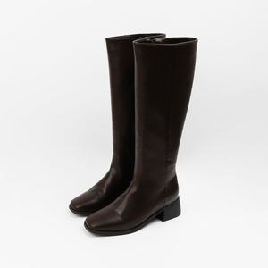 [신난다슈] 여성 롱부츠 4cm 여자 방한 부츠 따뜻한 기모 안감 발편한 통굽 MRO257147 브라운