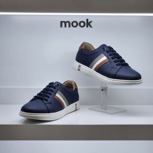 [무크]남성 뉴트럴 톤 삼색 배색 스니커즈 412302 AB HGZP1SD