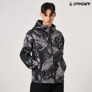 [스파이더] 남성 본딩 플리스 후드 집업 SPKWCNFT307MPTN