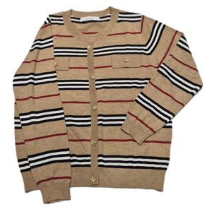 [안지크]버버리배색금장니트 AJ3KP5170