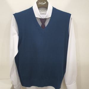 [크로커다일남성]시그니처 피케 조직 브이넥 베스트 AATP9793-34