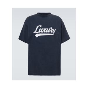 발렌시아가 프린트 코튼 저지 티셔츠 P01098428