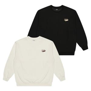 [에꼴리에][가을]크랙 일러스트 더블직 맨투맨티 25C1405