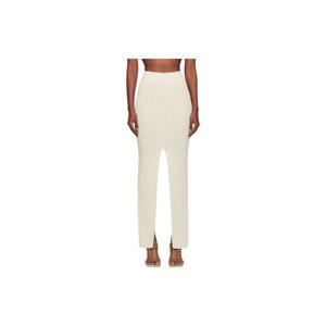 릭오웬스 스커트 오프 화이트 콘코르디안 슬라이스 미디 스커트 252232F092030