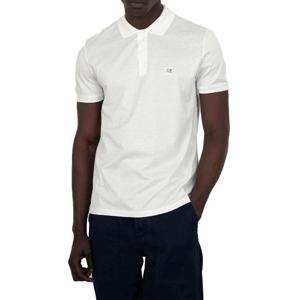 [국내배송] CP컴퍼니 카라 반팔 티셔츠 로고 PK 폴로 화이트 18CMPL091A