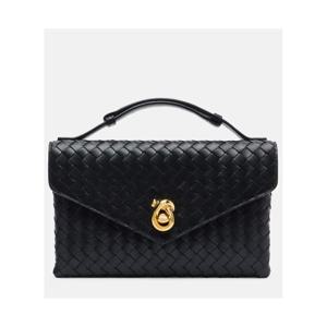 보테가베네타 Knot Lock 인트레치아토 레더 토트 백 P01097456