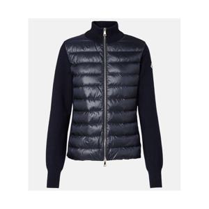 몽클레어 다운 패널 버진 울 카디건 P01068092