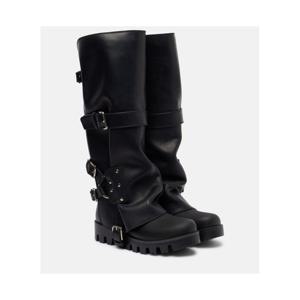 돌체앤가바나 레더 바이커 부츠 P01106227