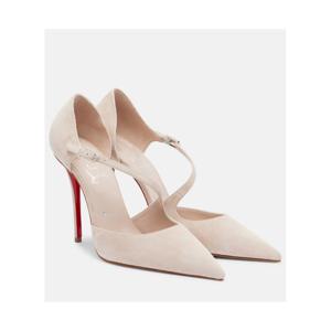 크리스찬루부탱 Miss Ziggyta 100 스웨이드 펌프스 P01082357