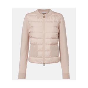 몽클레어 다운 패널 버진 울 카디건 P01101135