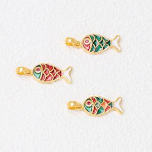 [골드모아] 여자 순금 펜던트 3.75g [칠보 컬러 물고기]