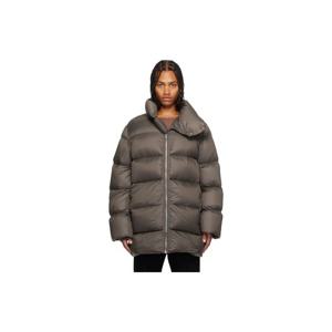 릭오웬스 패딩 그레이 콘코르디안 터틀 다운 코트 252232M178005
