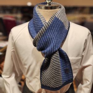 [레노마] 밴브루 캐시미어100% 기하학 쁘띠머플러 BPFTM1007BU