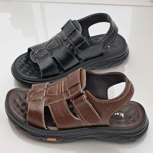 캐주얼 스타일 찍찍이 클로징 소가죽 남자 여름 샌들 남성샌들 남자샌달 남성샌달 남자센달 남성여름샌들 캐주얼샌들 남자가죽샌들 남자키높이샌들