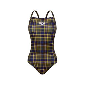 아레나  컨트리 체크 원피스 싱글 수퍼플라이백 (A5FL1LO05YEL)