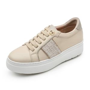 [금강제화(여성)]금강 로렐 여성 캐주얼 키높이 밴딩 스니커즈 LAUOXC5135WK8 베이지