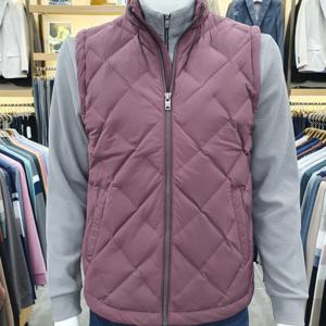 [크로커다일남성]가을겨울 신상 아가일패턴 구스조끼CDAA9MV9817