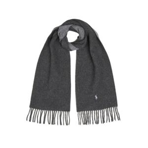 25FW 포니 자수 클래식 울 머플러 차콜 449959334 003