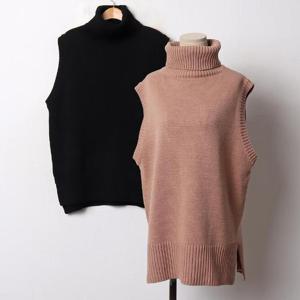 빅사이즈 412 베이직도톰니트베스트 DEBB758