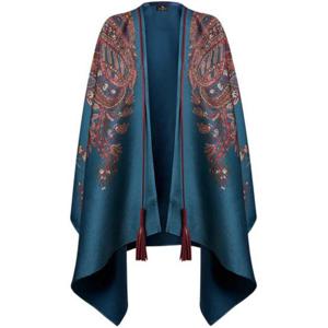 에트로 울 캐시미어 자카드 케이프 WRBD001299TJB37 S9820