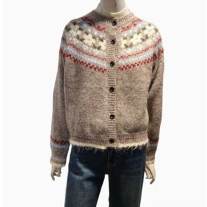 [숲]노르딕 패턴 니트 가디건 SBAGD36